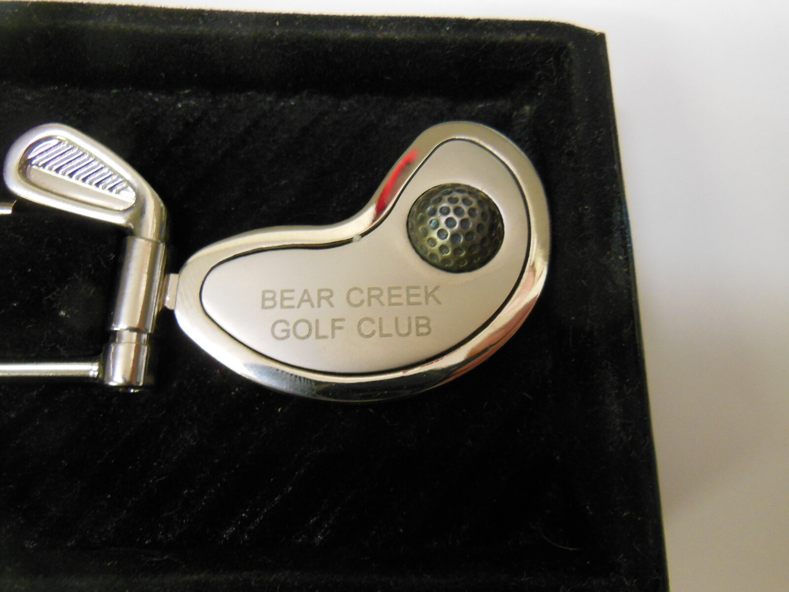 engraved BEAR CREEK Golf Club KEY CHAIN / FOB w/ orig. Box eBay