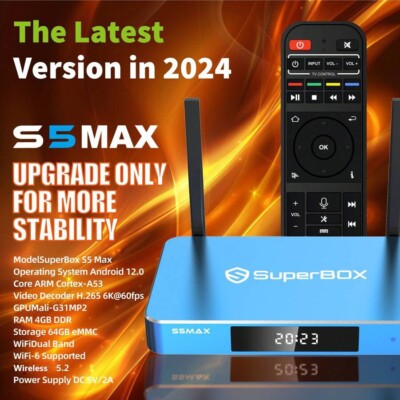 SUPERBOX S5 MAX Smart TV Box Android Box Multi-function Streaming Media Player