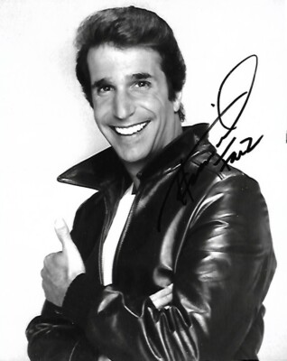 Henry Winkler -GENUINE Signed Fonz  10x8 Autograph