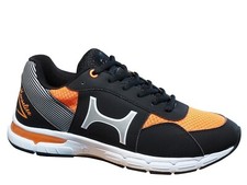 Henselite M100 Men's Lawn Bowling Shoes. 3x HENSELITE SOCKS .  Black and Orange.