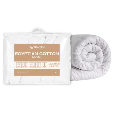 NightComfort Ägyptische Baumwolle Antiallergie Bettdecke - Alle Togs & Größen