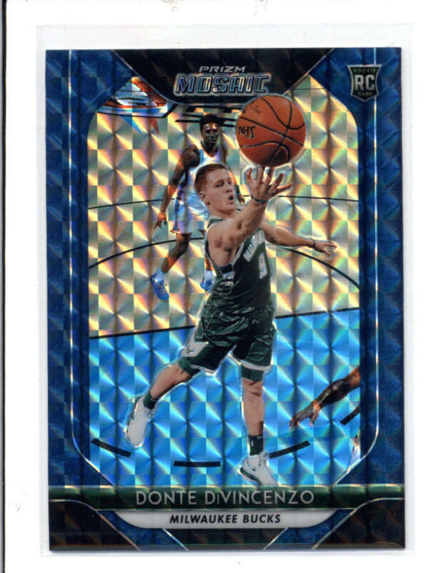 DONTE DIVINCENZO 2018/19 PANINI MOSAIC #26 ROOKIE BLUE MOSAIC PRIZM RC BA1308