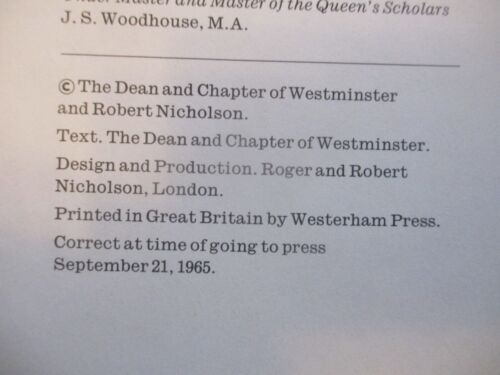 Westminster Abbey 900 Years Anniversary 65-66 . The Commemorative Book - History - Foto 5 di 19
