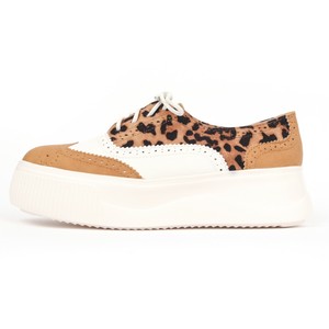 ladies white trainers with leopard print