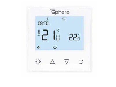 ThermoSphere SCP-W-01 programmierbarer Touchscreen Thermostat weiß