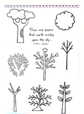 A Muse Trees 2 Clear Acrylic Stamp Set