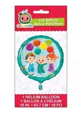 LOT OF 4 Party Decoration - Cocomelon foil balloon - NEW