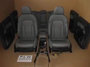 Audi Q3 8U S-Line Lederausstattung Leder Exclusive Dark-Grau Sitzheizung Sitze