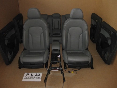 Audi Q3 8U S-Line Lederausstattung Leder Exclusive Dark-Grau Sitzheizung Sitze