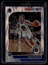 2019-20 Hoops Premium Stock #223 Jordan Poole Prizms Flash RC