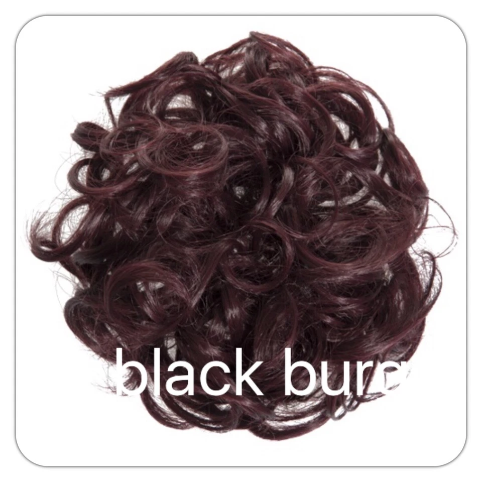 Koko Curly Messy Bun Hair Scrunchie Large Realistic Look Synthetic Hairpiece