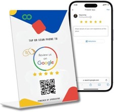 NFC Review Card Stand with QR Code