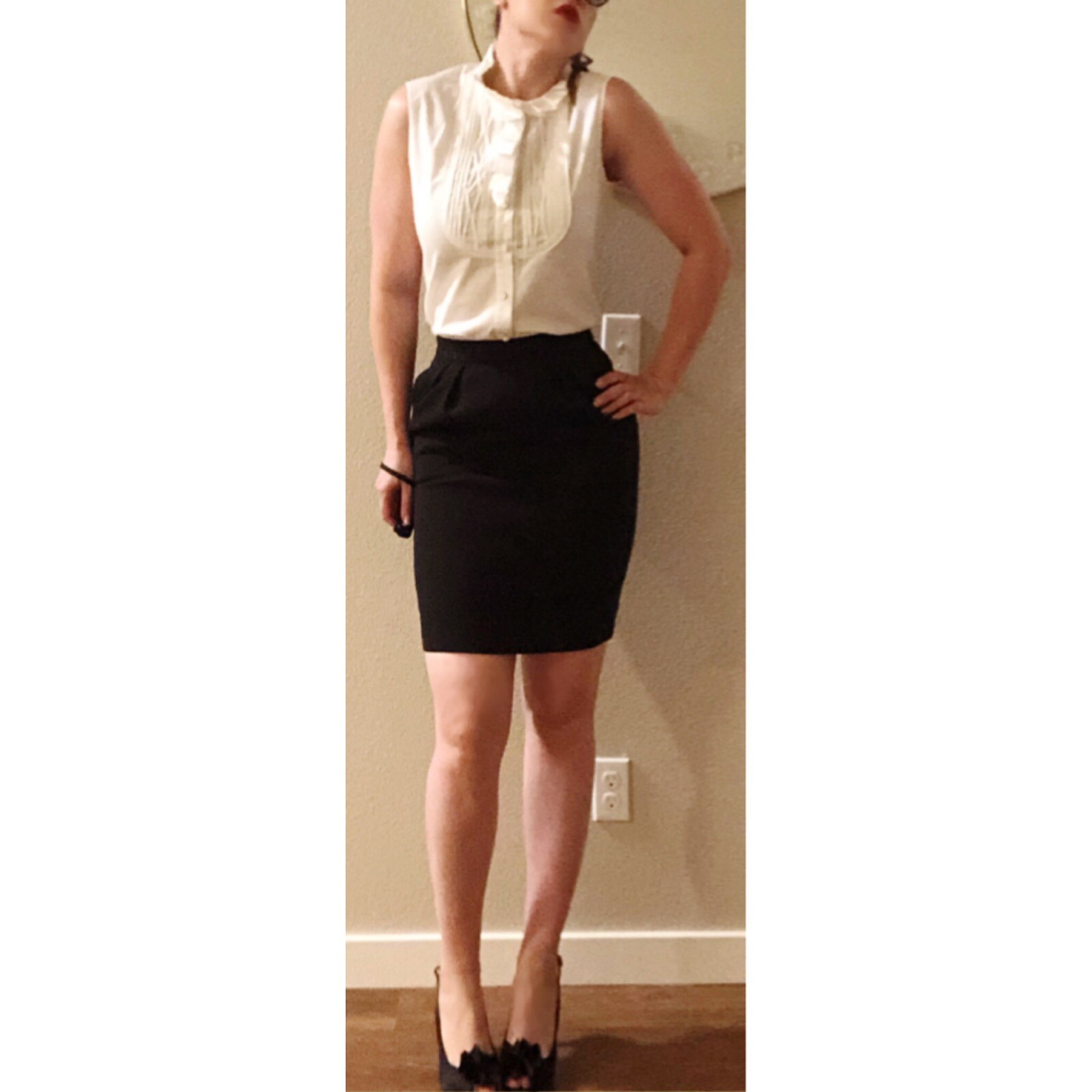 YSL Yves Saint Laurent minigonna plissettata con tasche TG FR 38 US 4