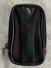 SwissGear Small Camera Case The Sherpa Collection Black/ Red With Belt Loop