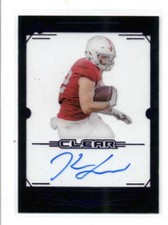 KADEN SMITH 2019 LEAF TRINITY CLEAR PURPLE ROOKIE AUTOGRAPH AUTO AX6208