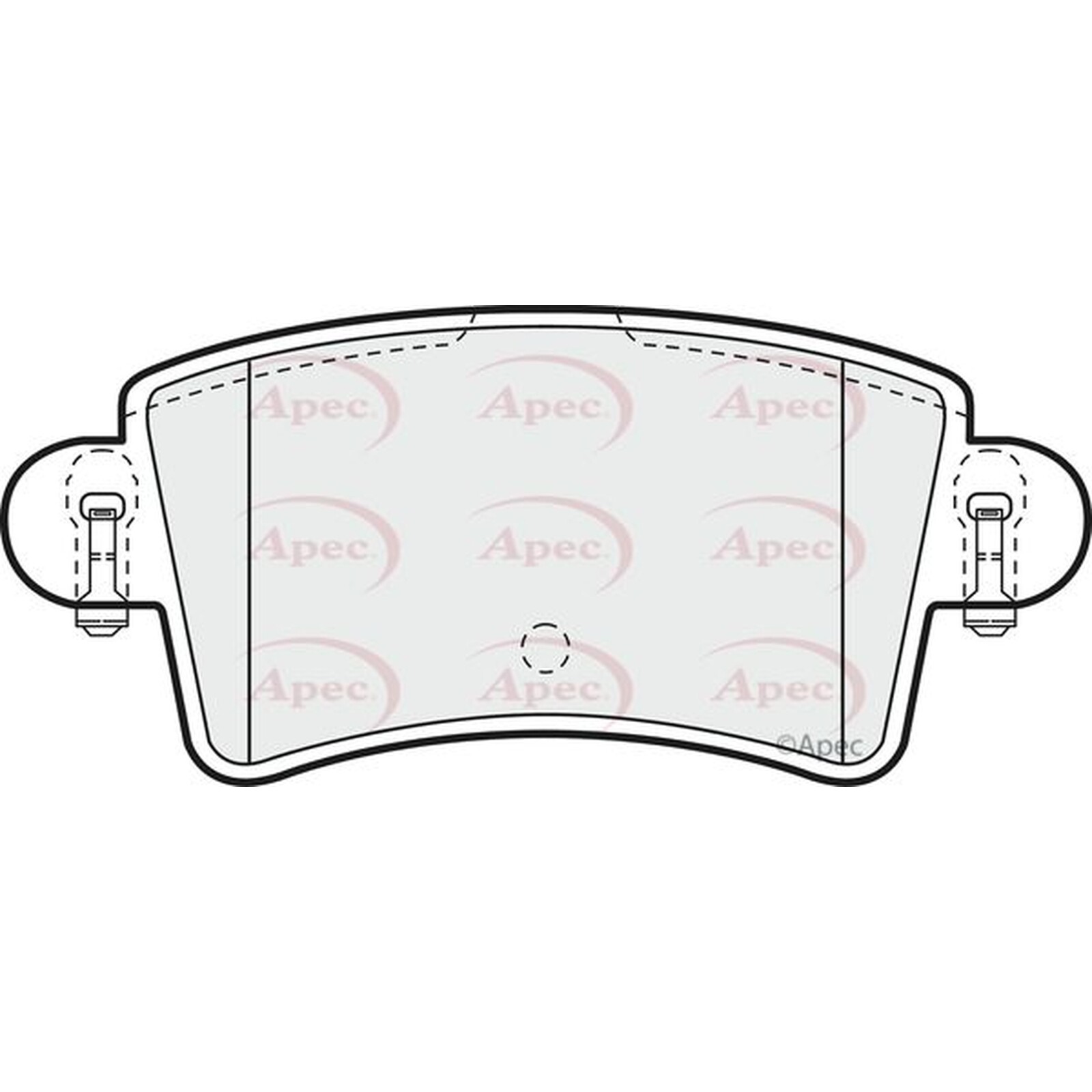 Apec Brake Pads With Bolts PAD1197 - Built to OE Specifications & Quality