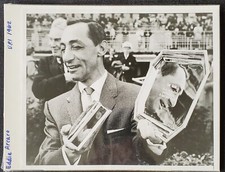 1962 Eddie Arcaro Day NY Aqueduct Race Track 8x10 UPI News File Photograph