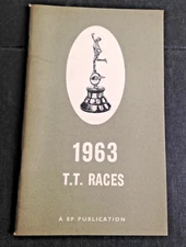 1963 T.T Races Isle Of Man Recap Auto Cycle Union  BP Publication 56 Pages