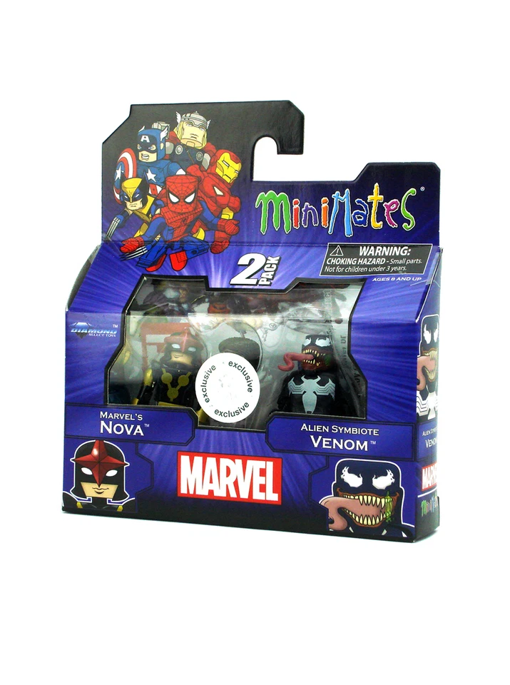 Marvel Minimates Marvel's Nova & Alien Symbiote Venom TRU Serie 17 Exclusivo Foto 3 de 4