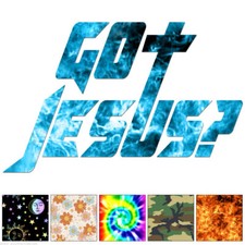 Got Jesus Christian - Decal Sticker - Multiple Patterns Sizes - ebn7505