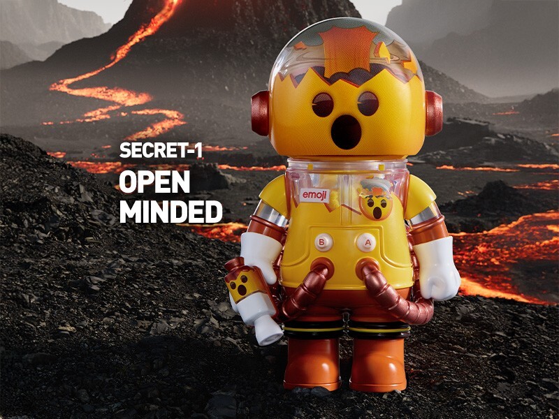 POPMART MEGA SPACE MOLLY emoji BOX フィギュア Authentic POPMART MEGA SPACE MOLLY 100% × emoji™ Series