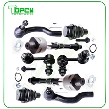 8x Front Lower Ball Joints Sway Bar Tie Rod End For 2005-2019 Nissan Frontier