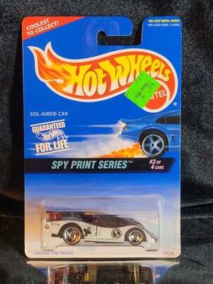 Hot Wheels 1:64 1996 SPY PRINT SERIES SOL-AIRE CX4  #3/4 #555 16928