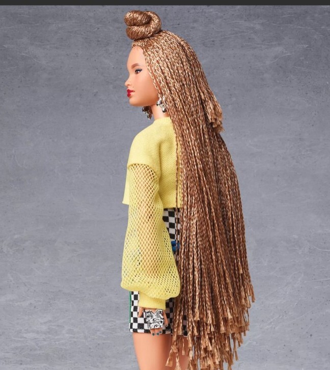 Mattel Barbie GHT91 Doll With Braids/Biker Shorts for sale