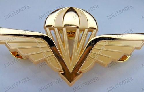 Norway Norwegian Parachute Wing Fallskjermving Old Style Badge (Gold) - Picture 4 of 7