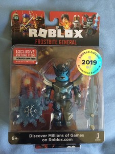 Details About Roblox Frostbite General Figure Pack 2019 Sdcc Comic Con Exclusive New In Box - 