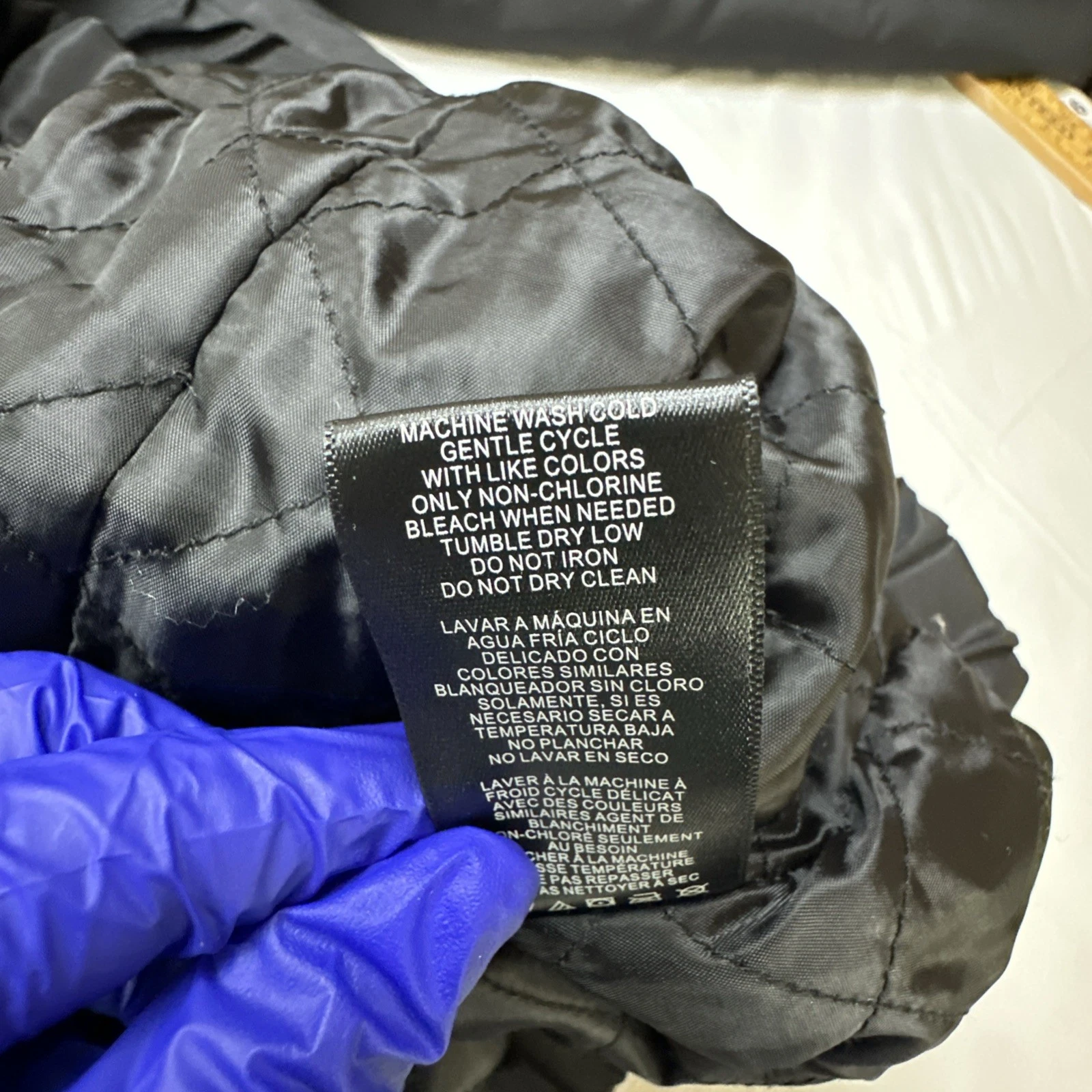 Members Only Sport NASA Hoodie Jacket Mens Flag Patch Black Sz- L #6636 - product detail image 12