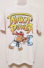 Inaka Power Shirt Mens M Cream Teddy Karate Bear Graphic Tee Powerhouse