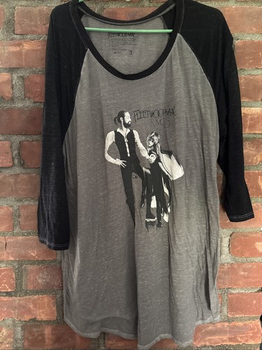 Fleetwood Mac Rumors Album Baseball Long Sleeve T-shirt Women's Size 3 Plus