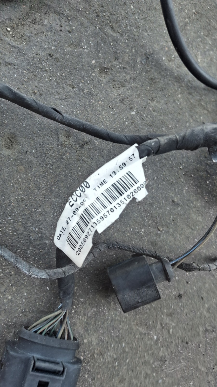 06-12 Bentley Continental Flying Spur REAR BUMPER WIRING HARNESS SENSORS LIGHTS