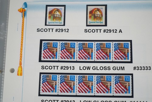 US COLLECTION OF COIL STAMPS MINT & USED STORED IN WHITE ACE ALBUM - Picture 12 of 24