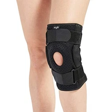 Hinged Knee Brace for Men and Women, Knee Support for Medium (Pack of 1)