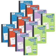 Primary Journal Notebook, 100 Sheets, 7.5" x 9.75", 12 Pack, K-2