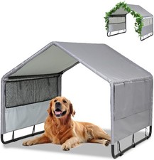 Dog Shade Shlter Tent for Small Large Dogs Dog House with Mesh Windows Outdoor