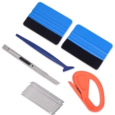 15 PCS Window Tint Tools Vinyl Wrap Kit Vehicle Film Include Felt Squeegee