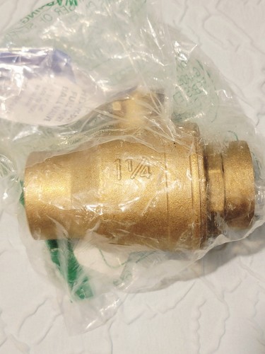 Eastman 1-1/4 Inch Heavy Duty Full Port Ball Valve, Brass Plumbing Fixture