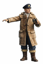 N24 Marine Offiziers Figur - Dufflecoat, häl...
