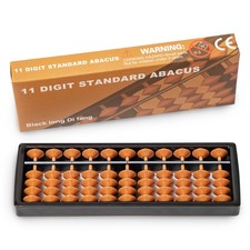 Digital Standard Abacus-17.8 cm-Professional 11-Column Soroban Calculator Fu...