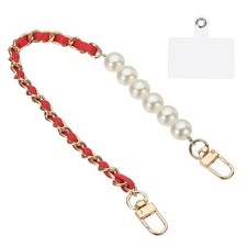 Phone Wrist Strap, 14" Hand-Free Phone Lanyard Wristlet with Gold Hook, Coffee