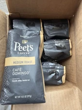 Peet's Coffee Cafe Domingo Ground, 10.5 oz Bags. Medium Roast 6 PACK old stock