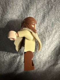 LEGO Star Wars Qui-Gon Jinn Poncho Reddish Brown Beard Minifigure SW0651 75096