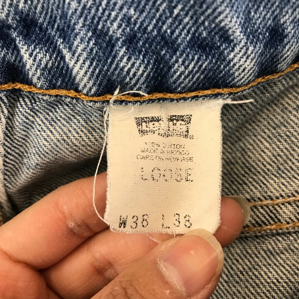 Jeans Levis 545 de colección con lengüeta naranja calce suelto azules para hombre 38x38 Foto 4 de 4