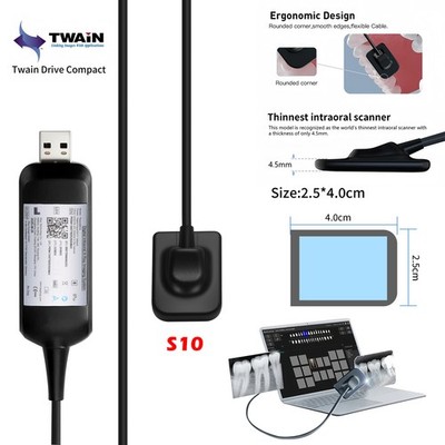 Dental Digital X-Ray Sensor Intraoral RVG Imaging Sensor Größe 1.0 fit TWAIN