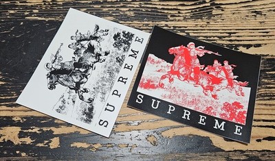 Supreme Rider Sticker Set Of 2 SS19 + FREE SURPRISE