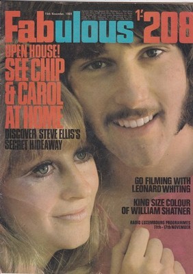 Fabulous 208 15 November 1969. Leonard Whiting/Lou Christie/William Shatner. VG-