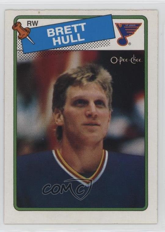 1988-89 O-Pee-Chee Brett Hull #66 Rookie RC HOF 0ls